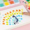 Kids Painting Fingerprint Kit With Ink Pads Drawing Cards For Early Education