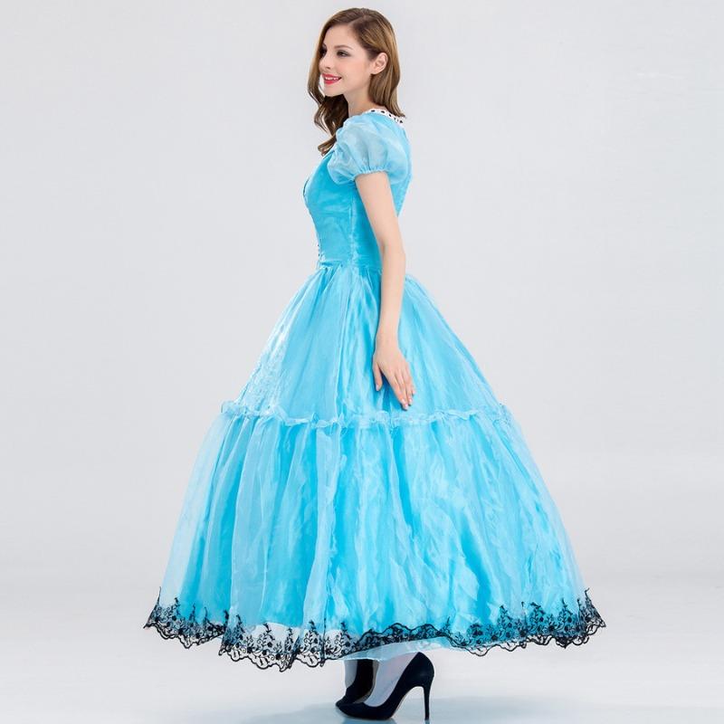 Halloween Costumes Stage Costumes Bright Eyes, Cute Alice Dream Wonderland Princess Costumes Fairy Tales, Princess Dresses