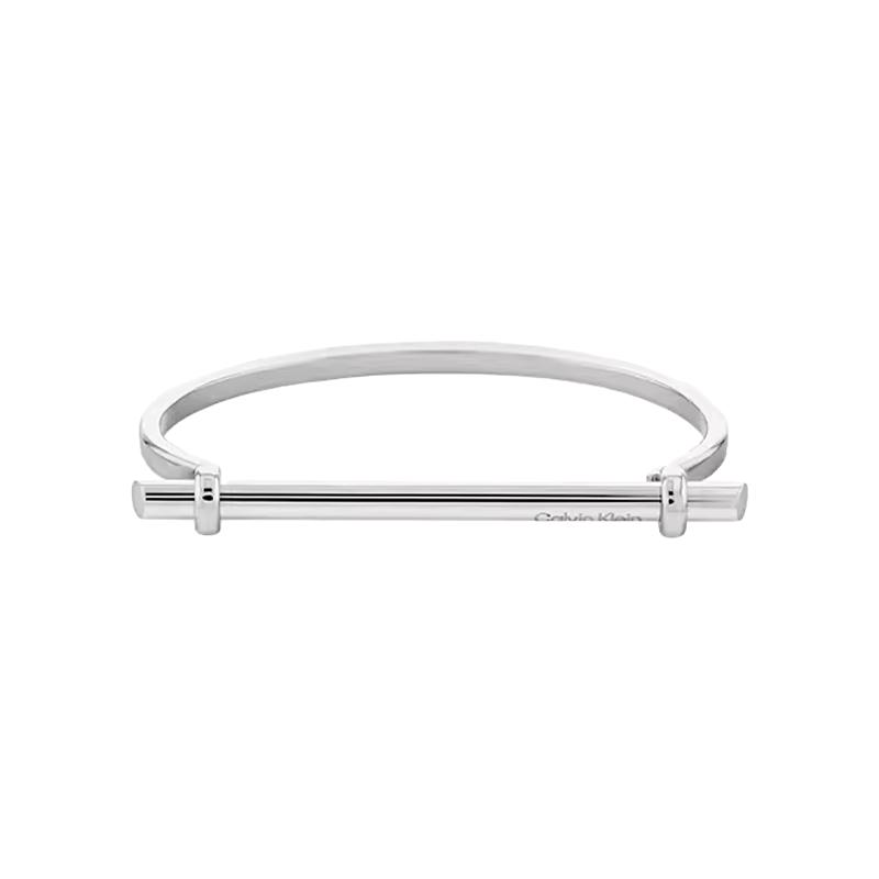 Calvin Klein CK/LOGO Logo Steel Bracelet Women's Steel 9656387 35000016-Steel Color OS