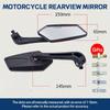 Oglindă pentru ghidon pentru motocicletă Oglindă retrovizoare pentru bară pentru motocicletă Oglindă pentru motociclete Cafe Racer Scooter 8/10mm