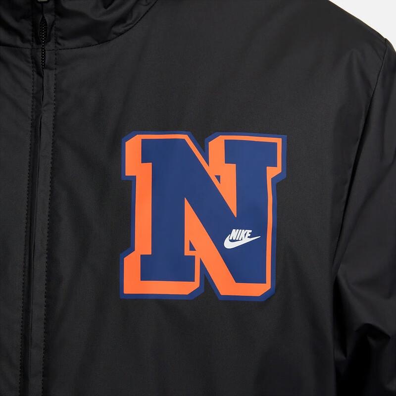 Nike Logo Print Windproof Training Loose Sports Jacket Men Jacket Black HJ3952-010