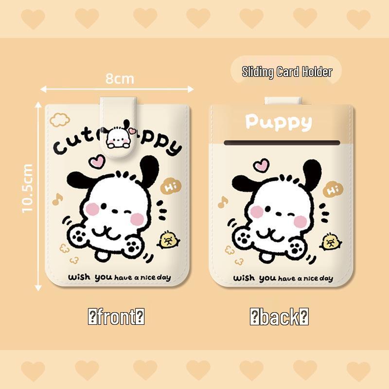 Trendy Cartoon Card Holder for Women: Cute Portable Multi-Slot ID Storage Bag for Students