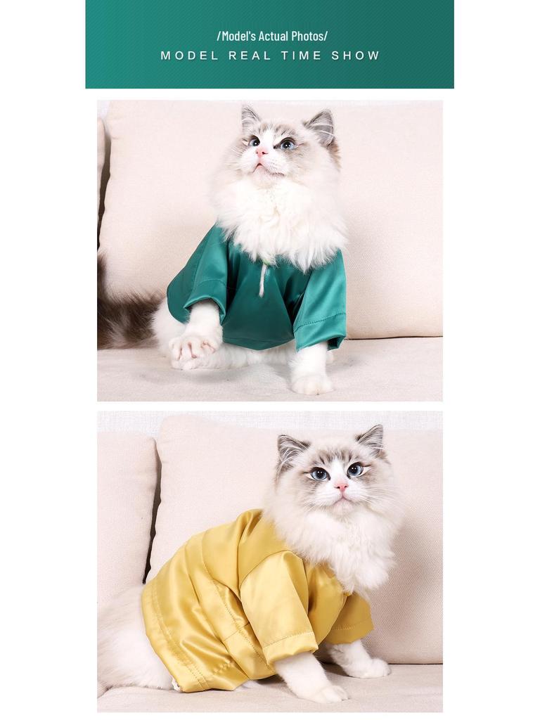 Summer Breathable Japanese-Style Anti-Shed Silk Cat Clothes