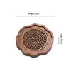Walnut Wood Teapot Holder Base Square Tea Cup Holder Purple Clay Teapot Pad Tea Set Accessories Tea Art
