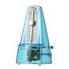 Transparent Mechanical Metronome with Bell Universal Wind up Metronome with Loud Sound Beat Selection Speed Control for