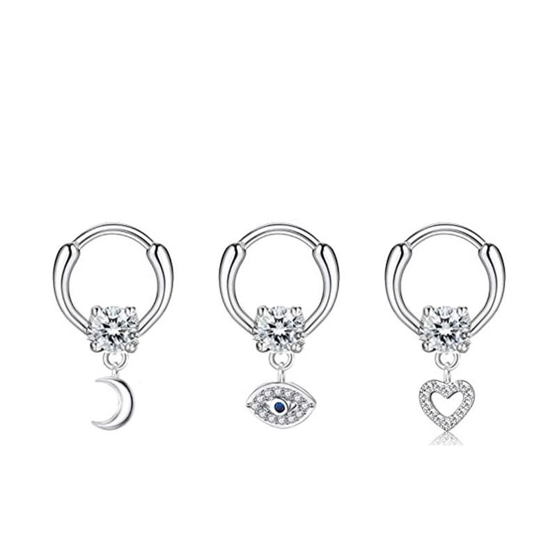 Stainless Steel Vermiculite Pendant Rings Of Butterfly Fish Tail Nasal Partial Earrings Puncture Jewelry