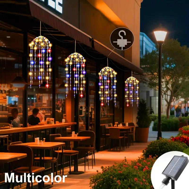 

Solar Jellyfish Lights 4pcs Solar Waterproof Outdoor Hanging Home Garden Decoration Lights With 8 Modes for Courtyard Trees разноцветный