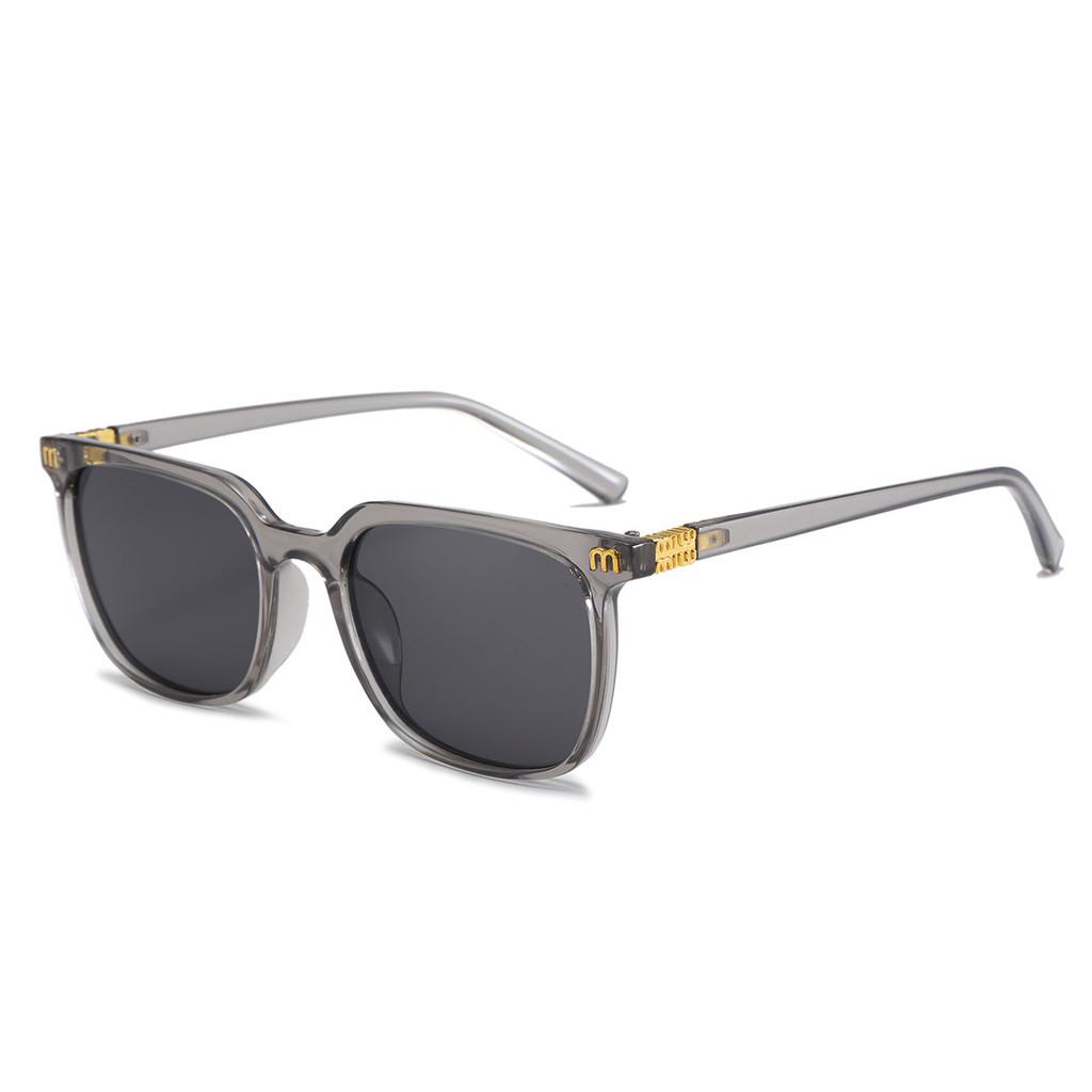 Adjustable Square Sun Glasses Uv400 Highquality Pc Frame For Daily Wear LightGrayFrameGrayLens
