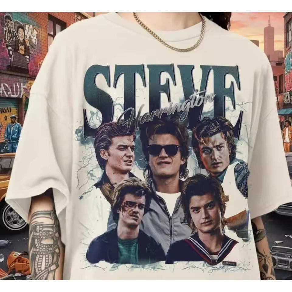 Steve Harrington Retro Shirt T shirt Retro Harajuku Style T Spring/Summer New Style Unisex Casual T shirt