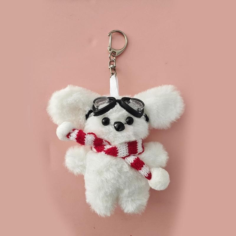 Rabbit Shape Keychains Pendant Plush Backpack Pendant Suiable for Everyday Use