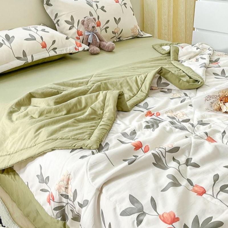Sen Breathing Series Cotton and Linen Double Layer Summer Breathable Cool Combination Mother and Child Quilt