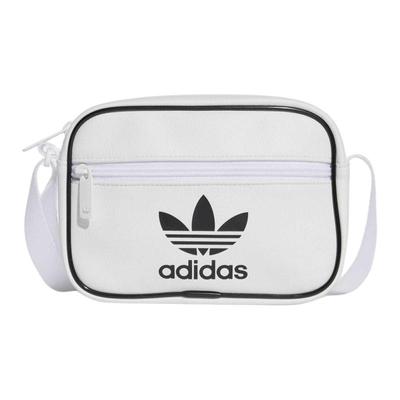 Bolsa de Ombro Polyurethane ADICOLOR Original, Bolsa Transversal Mini Unissex Branca Adidas IX7484