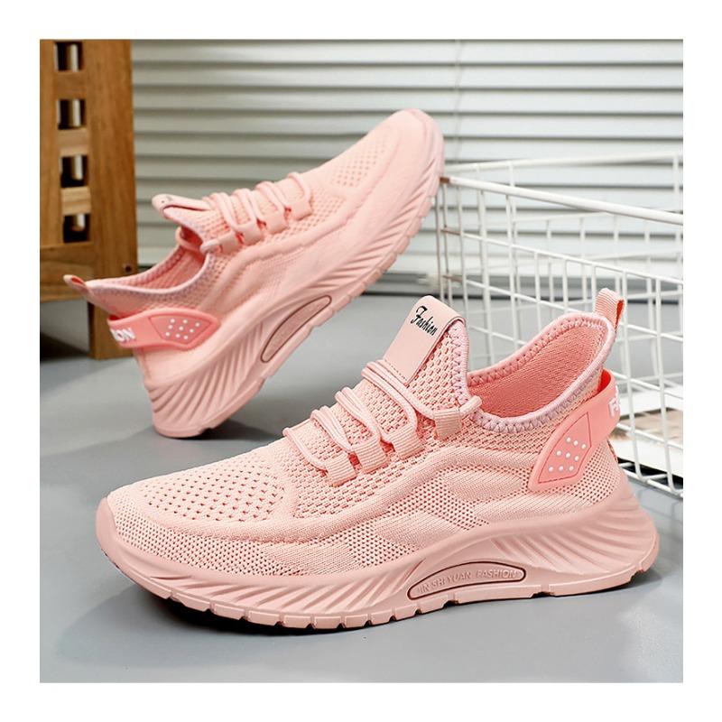 Damskie wiosenne nowe buty do biegania rekreacyjnego Flying Weaving Damskie buty sportowe pojedyncze