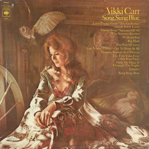 

LP Record VIKKI CARR - Song Sung Blue 65121 CBS 1972 UK Pop Used