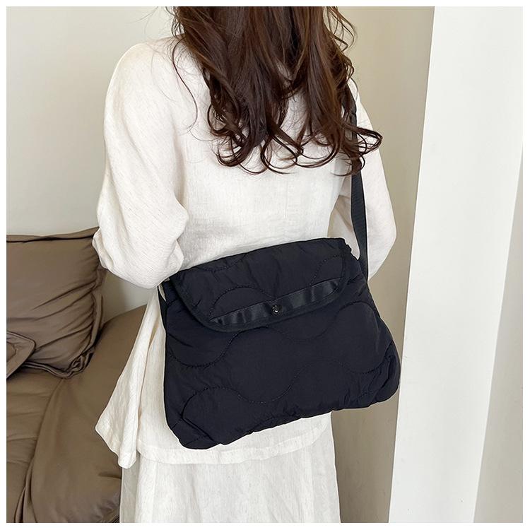 Koreansk ny diamantnylonväska, moderiktig och med stor kapacitet