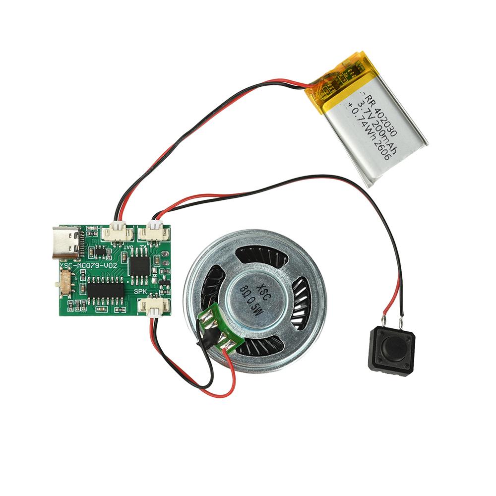 Reusable 16M MP1 Audio Module Free Replace Music File Plug and Play Voice Playboard for Pop-up Book Fridge Magnet Toy Decoration