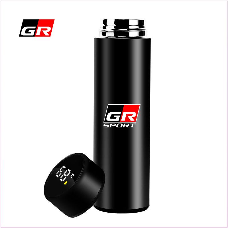 500ml High Smart Insulated Cup Portable Insulated Cupup Temperature Display Cup for TRD Toyota GR Corolla Rav4 Auris Camry Yaris Accessories