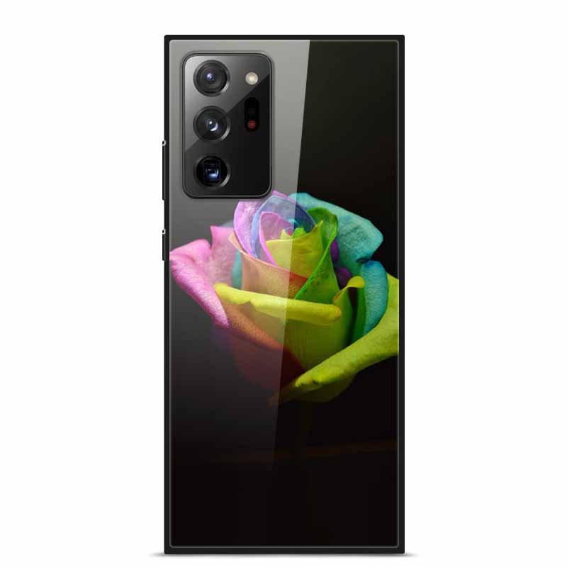 Glass Back Cover For Samsung Note 20 Ultra Case Tempered Glass Case For Samsung Galaxy S21 Ultra Case S 21 Note20 Ultra Funda