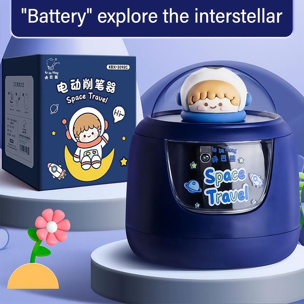 1 Piece Cute Cartoon Electric Pencil Sharpener, Batteries Not Included, Student Creative Upgrade, Whimsical School Item
