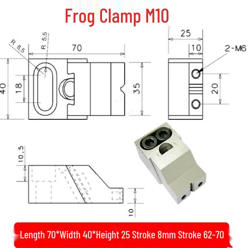 Heavy Duty Unidirectional OK Clamp for CNC Machining Centers