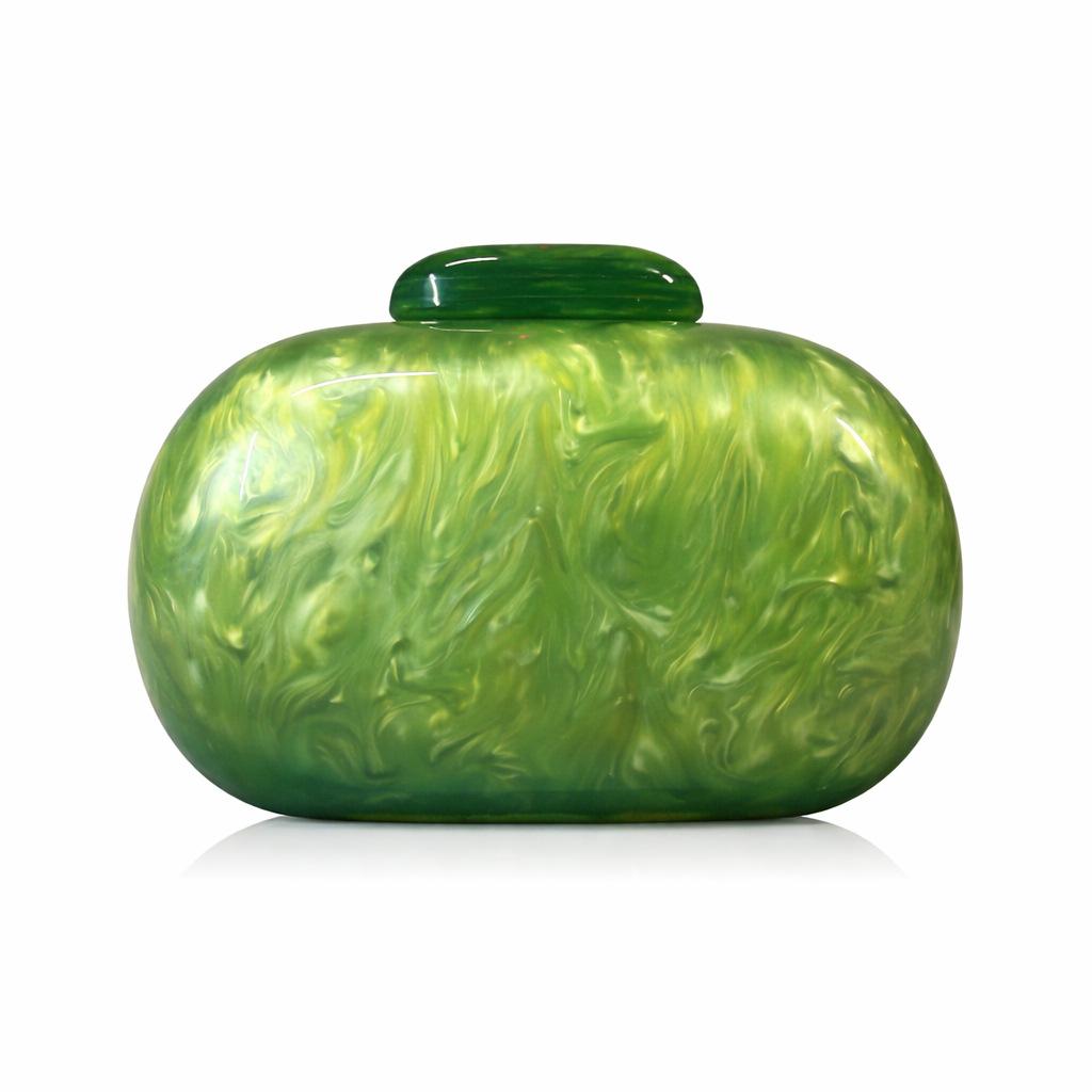 Women'S Bag Oval Shell Goose Egg Acrylic Fashion Dinner Bag Shoulder Oblique Span Bag