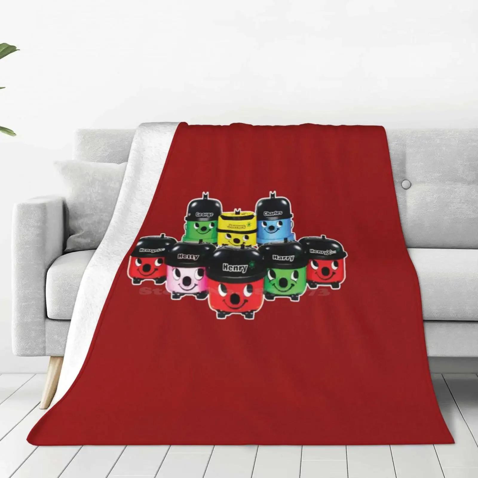 Henry Hoover And Friends Four Seasons Comfortable Warm Soft Throw Blanket Henry Hoover Hoovers Hetty James George Harry 75x90cm
