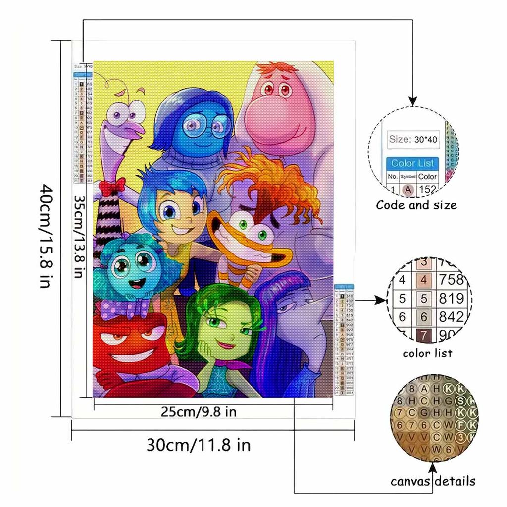 5D Diy Diamond Painting Cute Cartoon Characters Full Drill Rhinestones Mosaic Embroidery Handmade Products Home Decor Gift