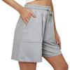 Women's Casual Loose Beach Pants Solid Color Pockets Shorts
