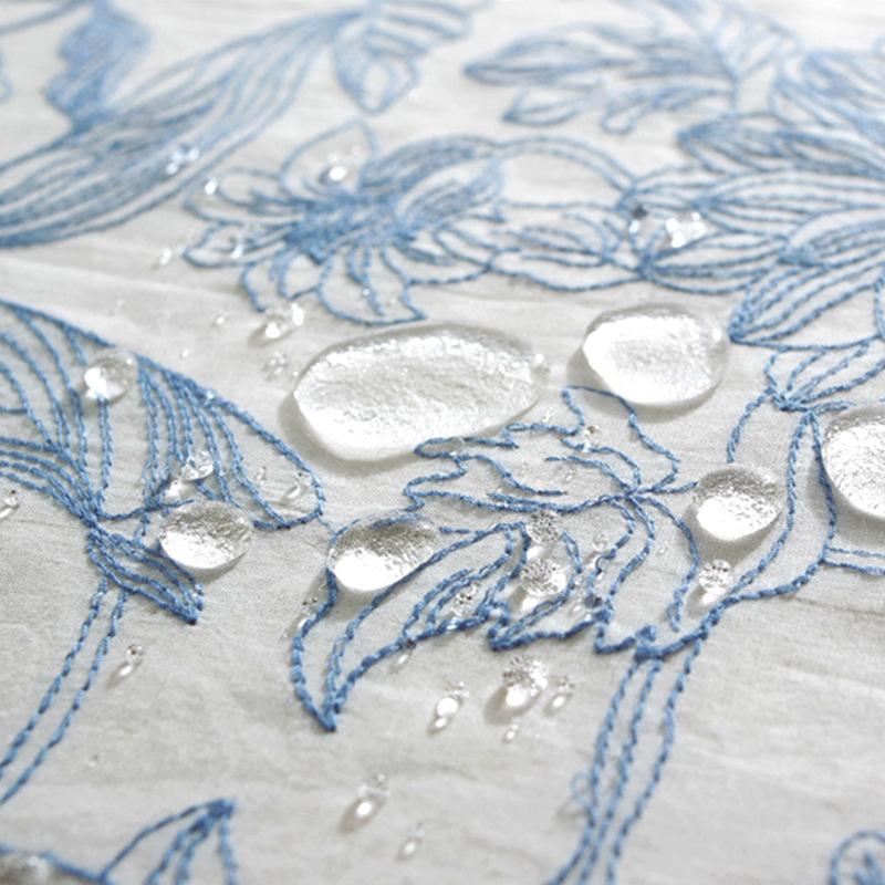 Styl skandynawski rustykalna poduszka z falbankami sypialnia nocna Sofa do salonu wodoodporne bawełniane haftowane kwiaty zestawy poduszek