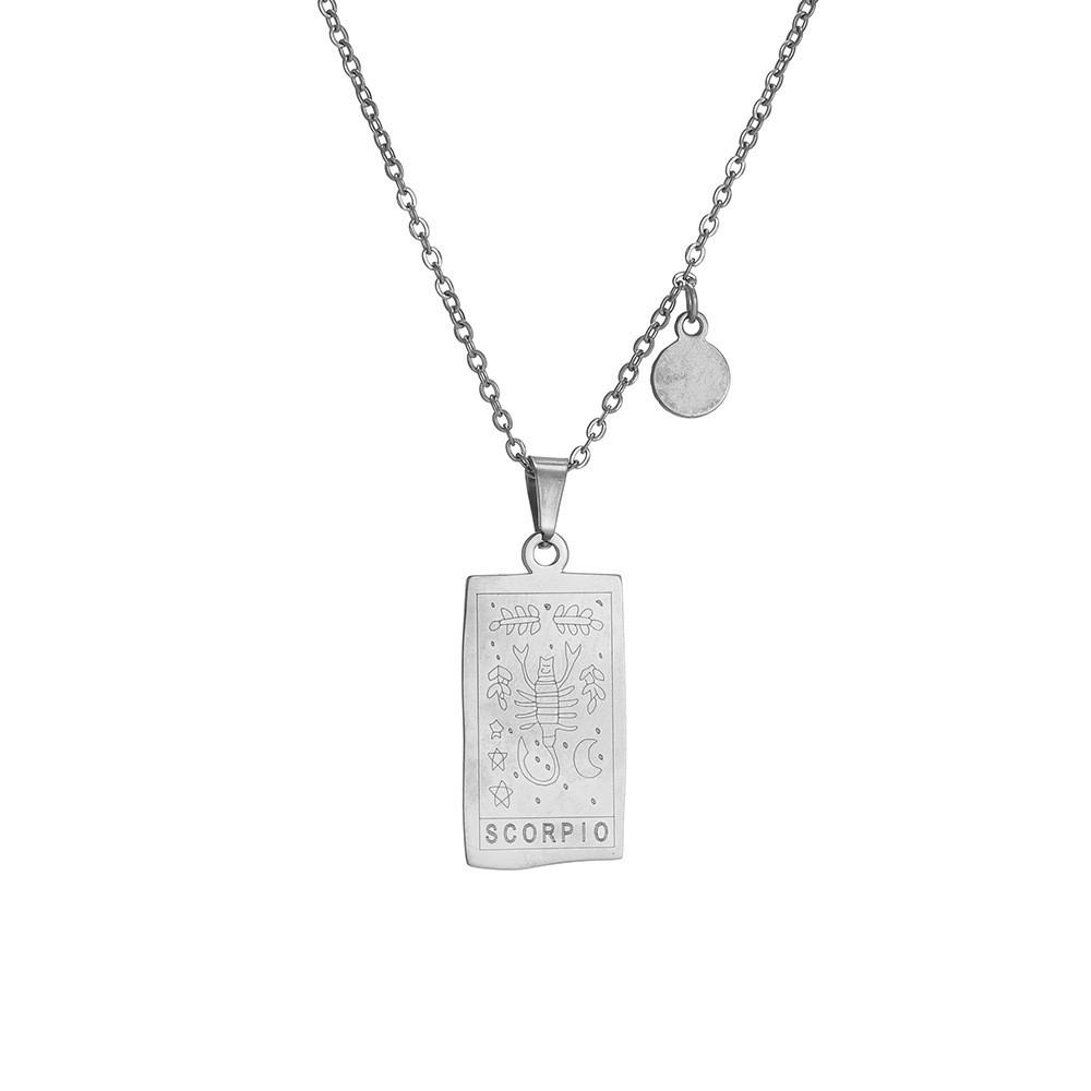 Zodiac Beautifully Crafted Pendant Necklace In Glamorous Gold And Silver For Lovers Astrology