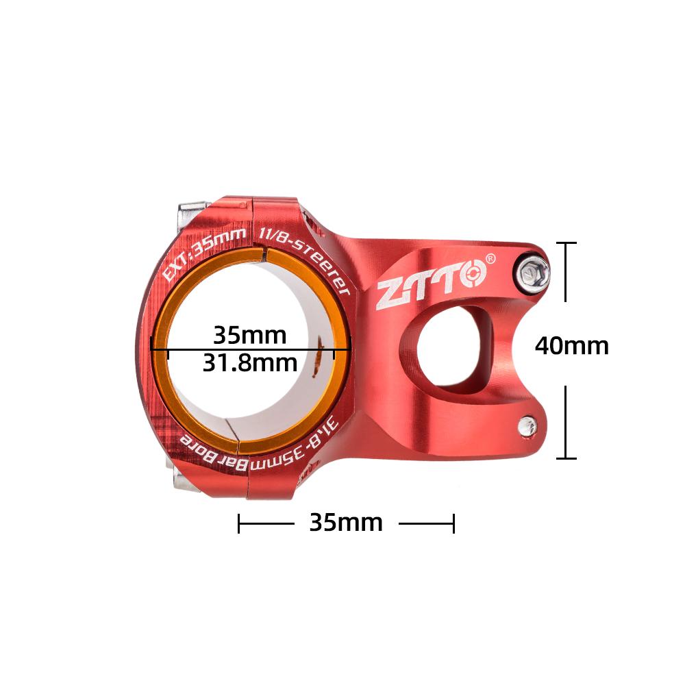 ZTTO MTB High-Strength Lightweight Bicycle Stem CNC Aluminum Alloy 0 Degree Rise DH AM Enduro For 35mm / 31.8mm Bike Handlebar