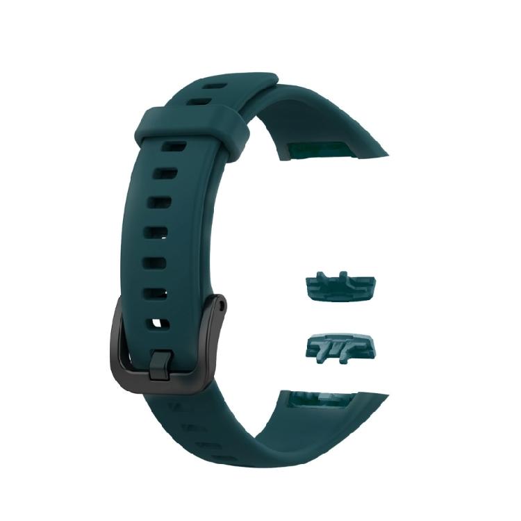 

Силіконовий ремінець для Honor Band 6 Міцний для смарт-годинника Браслет Модний М який B зелений/ціан