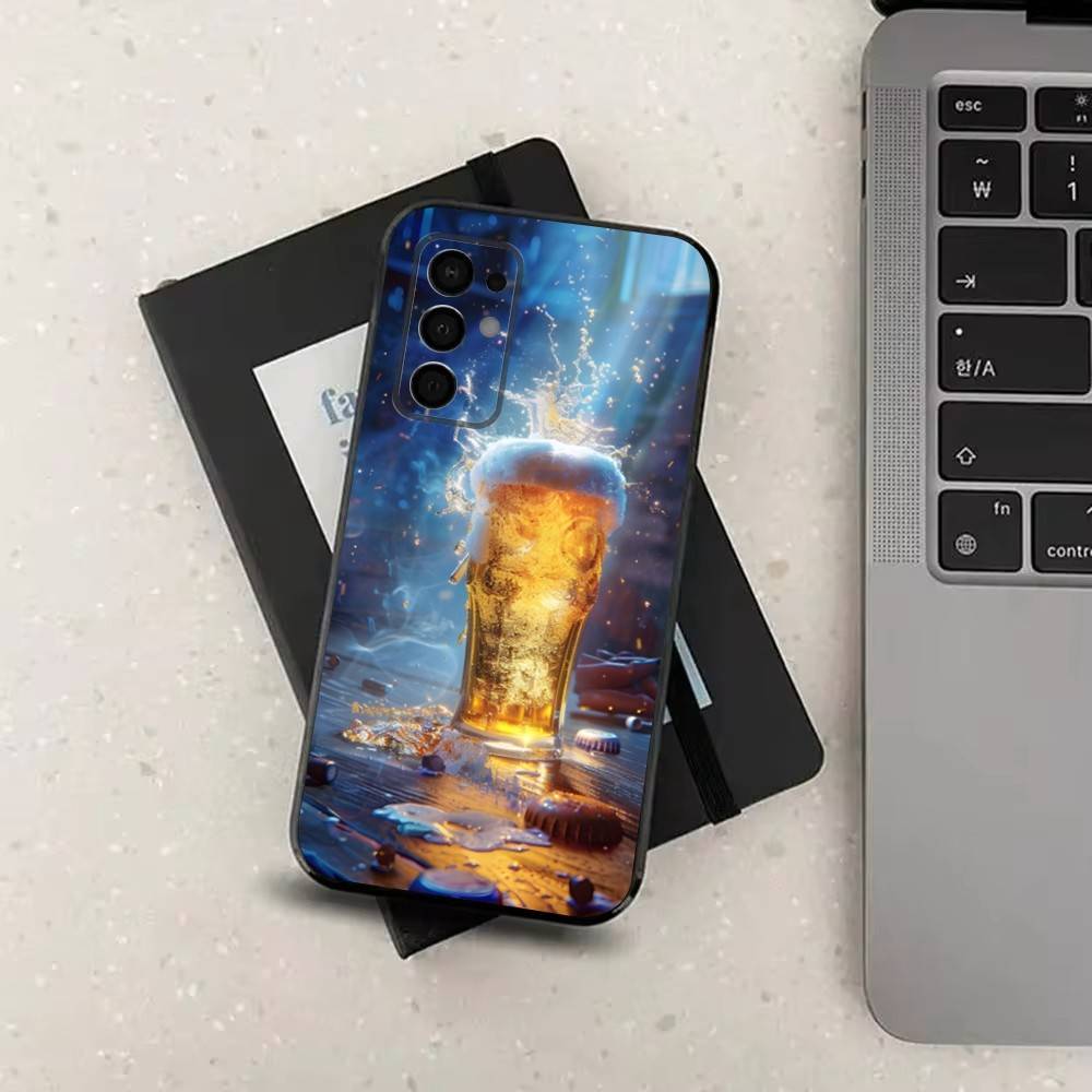 

Alcohol Art Beer Phone For Samsung Galaxy A53,31,52,72,41,22,73,32,71,Note,J7,8,9,5G Soft Black Silicone Case SamsungA20s