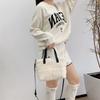 Furry Plaid Women's Handbags Winter Faux Fur Ladies Shoulder Crossbody Bags Fashion Soft Plush Tote Bag Purses for Female