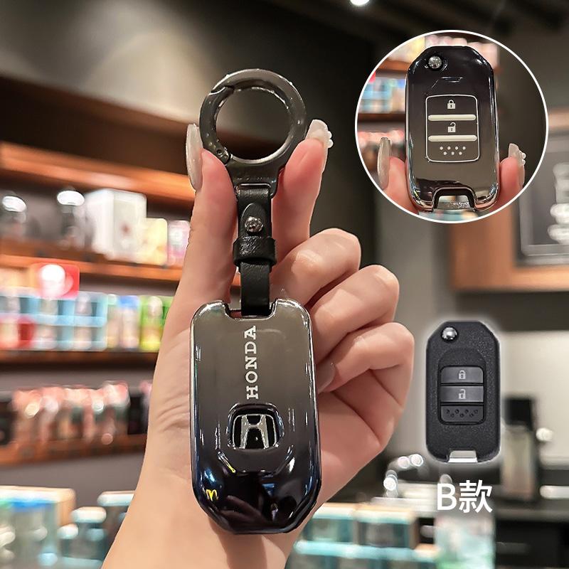 For Honda Civic Accord City Odyssey CR-V XR-V HR-V Vezel Jade Jazz Crider TPU Car Remote Key Case Cover Protective Holder Shell