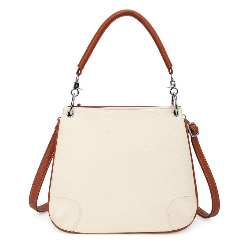 Women Handbag Patchwork Shoulder Messenger Office Work PU Leather Female Tote Bag Ladies Luxury Handbag Fashion Elegant Shoulder Bags