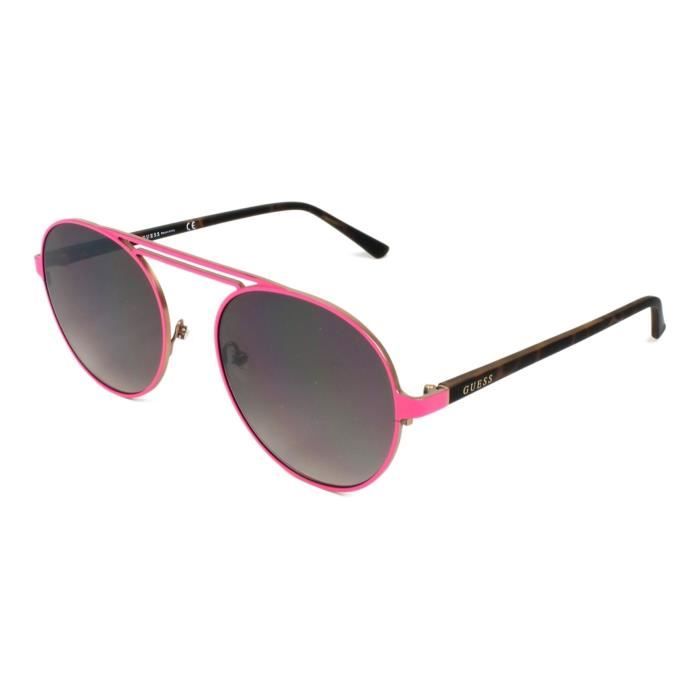 Lunettes de soleil - Guess - GU-3028 - Rose - Marron dégradé - UV 3