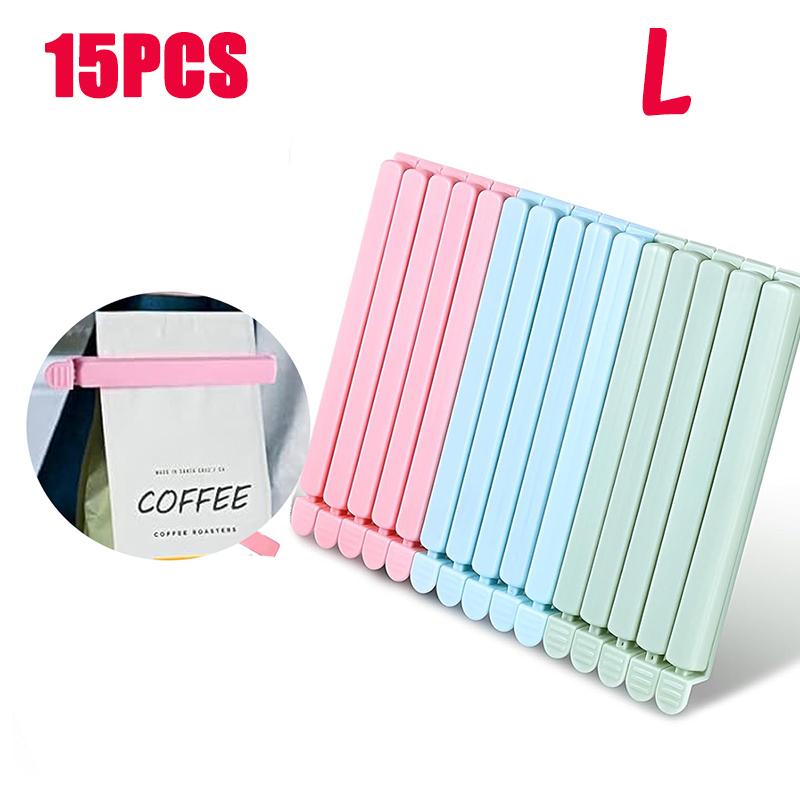 5PC/1set Food Bag Sealing Clips Plastic Colorful Sealing Clips Moisture-proof Sealing Clip Snack Coffee Potato Chip Storage Tool