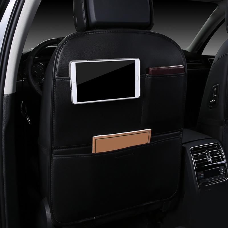 PU Leather Car Seat Cover Anti Kick Pad Children's Anti Dirt Protective Pad  Car Rear Multi-function Storage Bag Wear-resistant