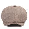 Youth Octagonal Cap Men's Autumn Winter Warm Beret Middle-Aged and Elderly Cap Newsboy Cap Painters Hats