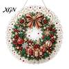 Kit di Creazione per Principianti, Kit Pittura Suncatcher con Perle Finte di Natale, Set Artistico Fai-da-te con Perline 3D di Babbo Natale Pupazzo di Neve Albero, Decorazione Fatta a Mano