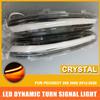 For Peugeot 208 2008 2012 2013 2014 2015 2016 2017 2018 2019 2020 Citroen C3 Dynamic LED Side Mirror Blinker Flowing Light
