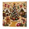Framed Christmas Train Snowy Cottage Pearl Art Kits for Adults Beginner-Friendly Diamond Art Pearl Beads Painting Kit 30x30cm