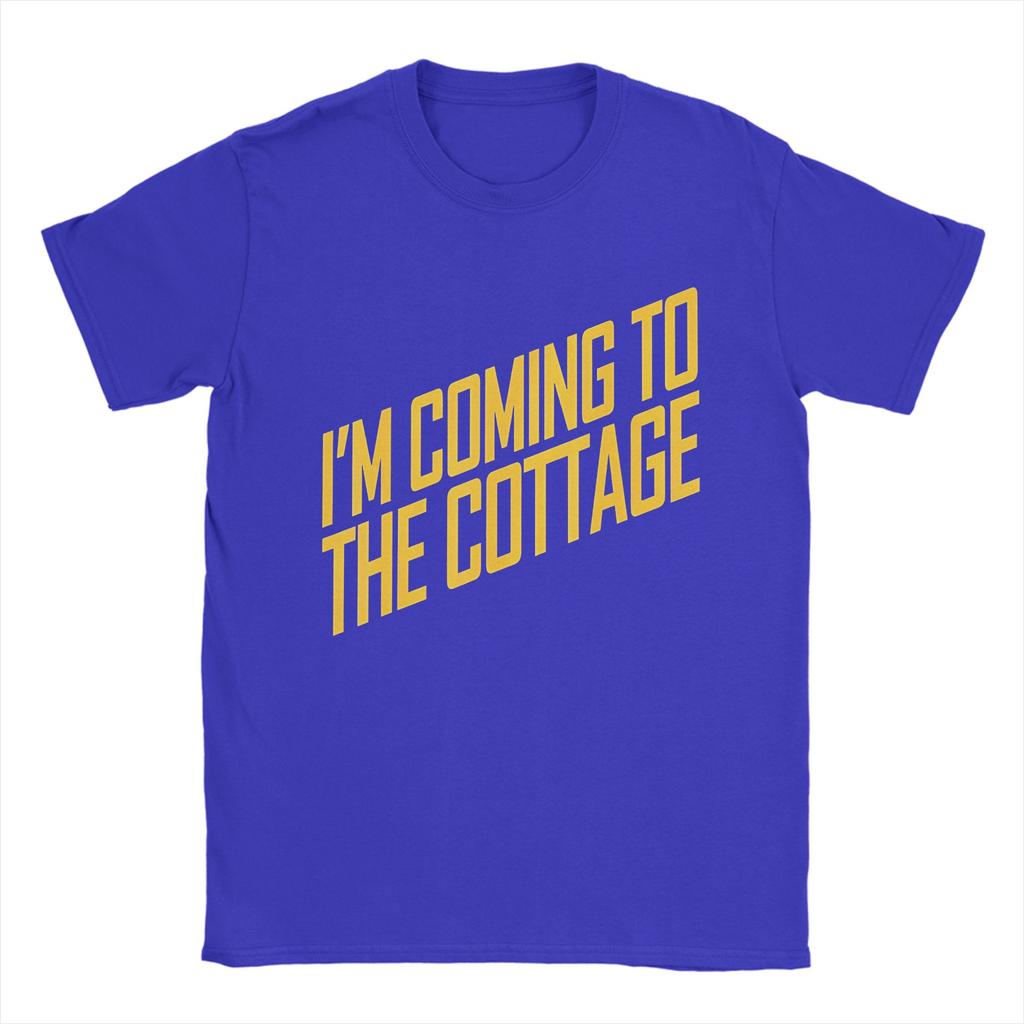 Im Coming To The Cottage Cozy Escape Typography   TShirts for Unisex Heated Rivalry  Cotton Tee Shirt O Neck T Shirts XL Tops