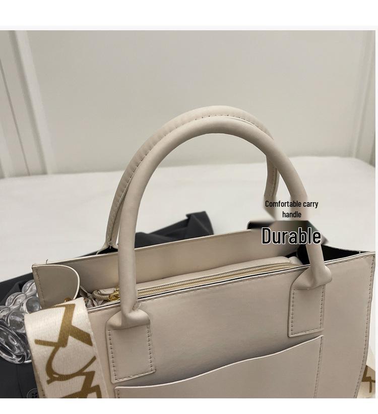 Women's Trendy High-End Bucket Bag - 2024 Spring/Summer Fashion Single Shoulder Crossbody in Solid Color