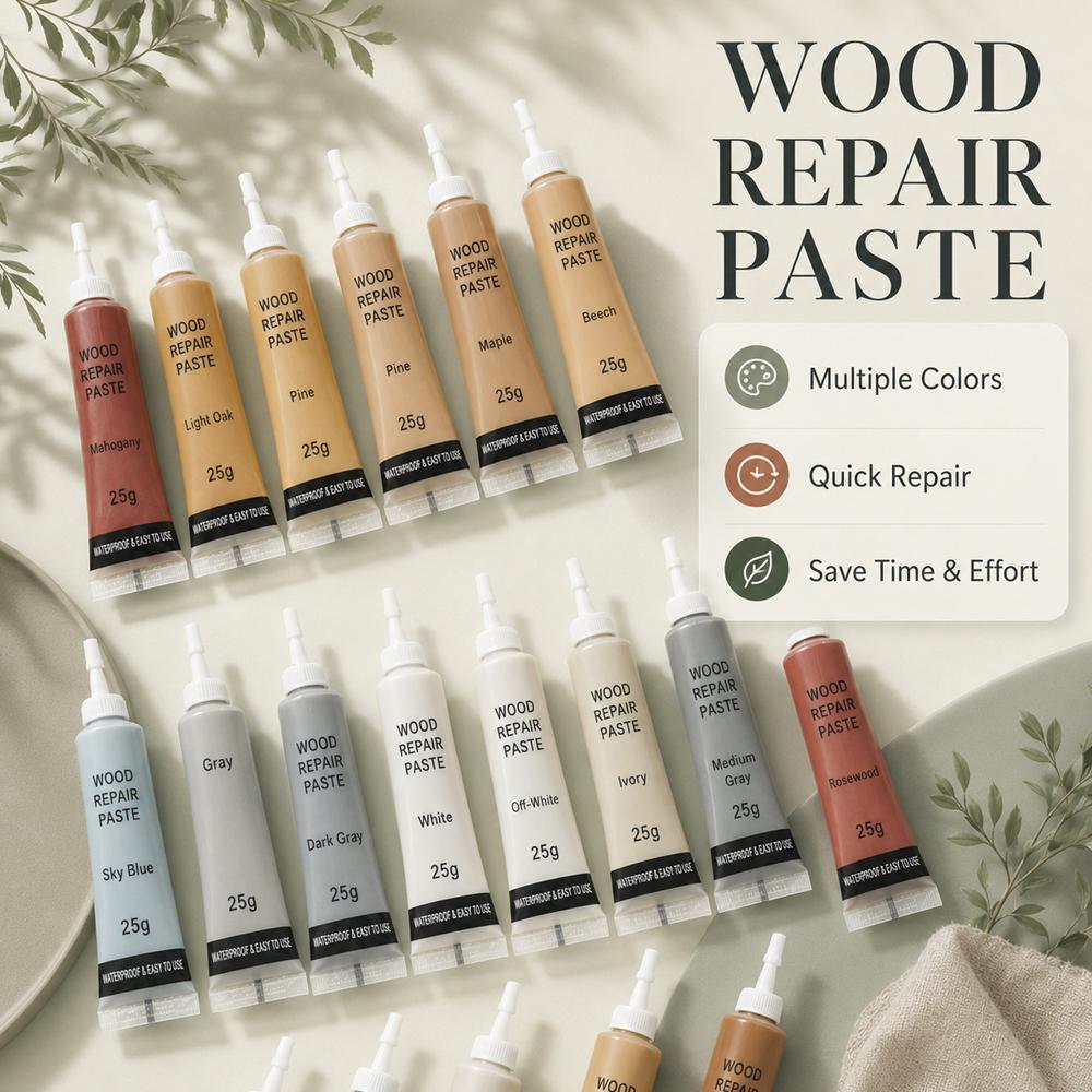 Wood Furniture Refinishing Paste Wood Floor Table Door Cabinet Scratch Fast Remover Repair Paint 12 Colors Wax For Furniture 25g