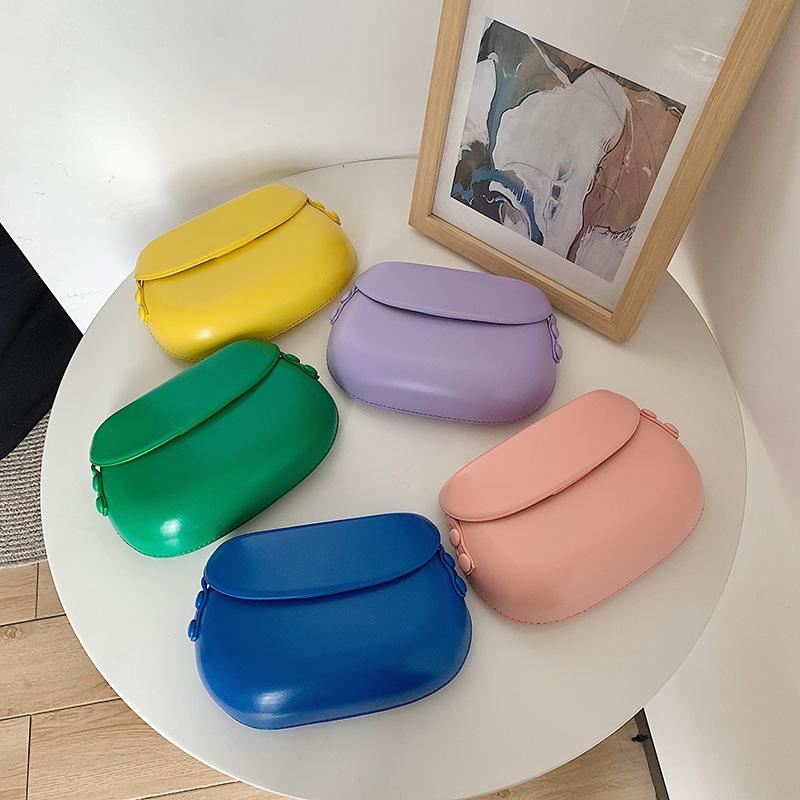 Koreanische Version Nischendesign Mini Handy Tasche Süß Klein Frisch Bonbonfarbe Ein-Schulter Umhängetasche Satteltasche für Frauen