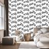 Wallpaper Black and White Drawn Motorcycles for Living Room and Bedroom 50x1000