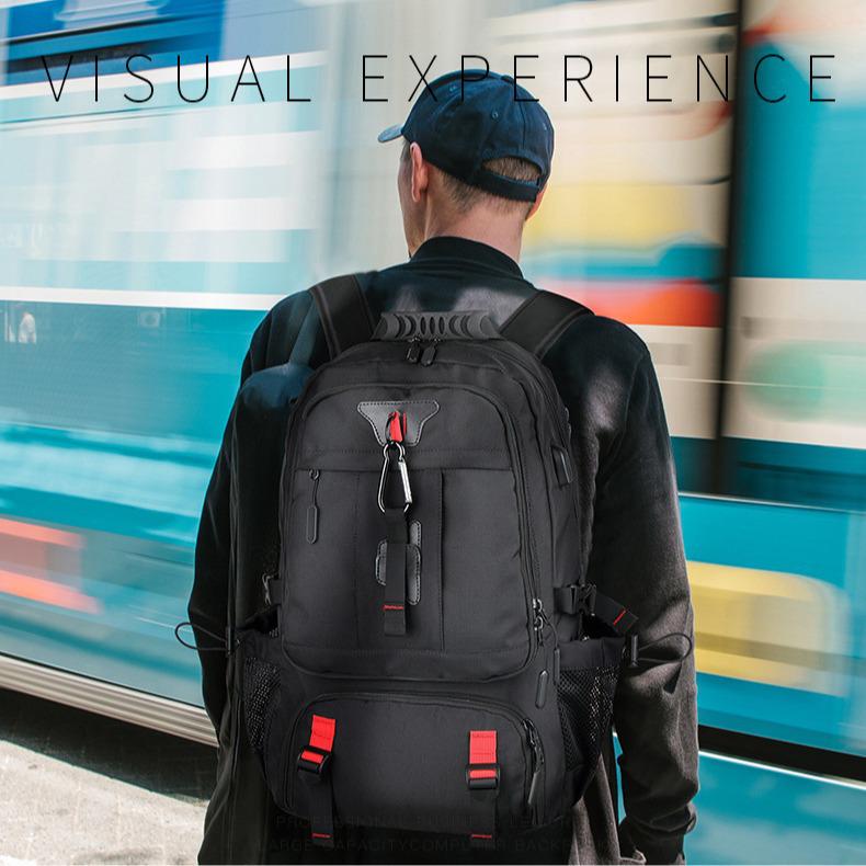 Extra Large Capacity USB Travel Backpack - Breathable, Multi-purpose for Men & Women