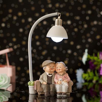Creative Wedding Anniversary Decorations Valentine's Day Gifts for Couples Elderly Couples Home Desktop Decorations Desk Lamp